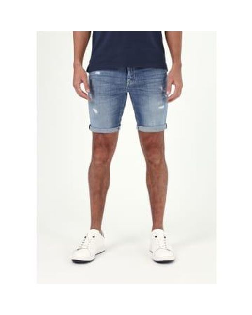 Replay Blue S Rbj.981 Aged Eco Denim Shorts for men