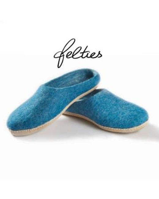 Soda Store Red Felties Hand-felted Slippers From Certified Production Wool