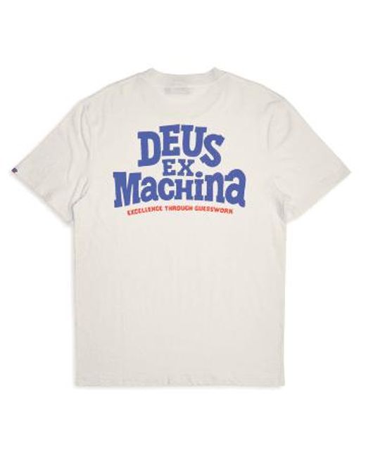 T-shirt à manches courtes rouges Deus Ex Machina pour homme en coloris White