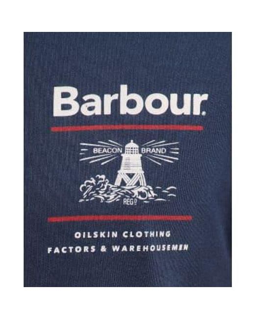 Barbour Reed t-shirt marine in Blue für Herren