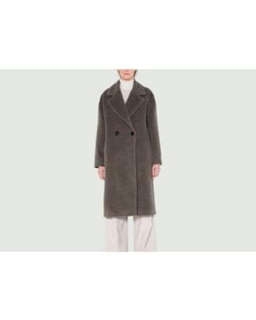 MAISON LENER Gray Uniface Coat S