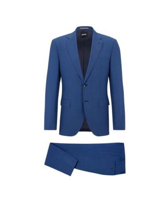 H Jeckson 2Pcs 224 Suit di Boss in Blue