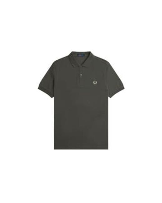 Fred Perry Black Slim Fit Plain Polo Field / Oatmeal for men