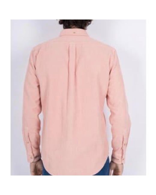 Lobo camisa pana rosa vieja Portuguese Flannel de hombre de color Pink