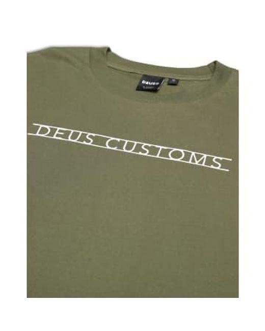 Deus Ex Machina Green Madison T-shirt Clover Medium for men