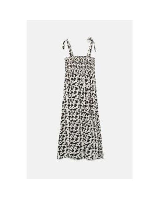 Compañía Fantástica White Coral Printed Long Dress 40121 Small