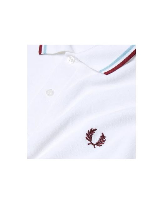 fred perry m12 white ice maroon