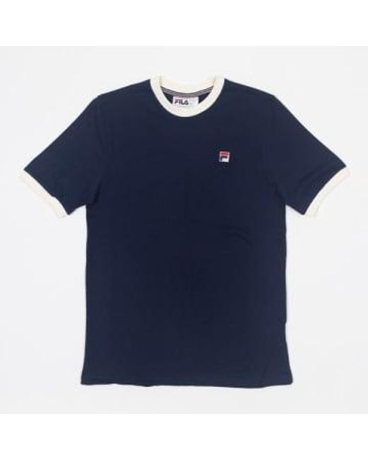 Fila Blue Marconi Essential Ringer T-shirt In Navy L for men