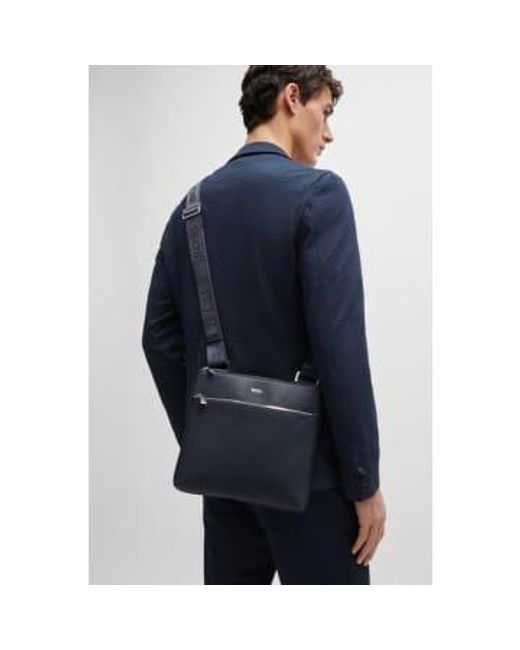 Boss Blue Zair_s Envelope Shoulder Bag for men