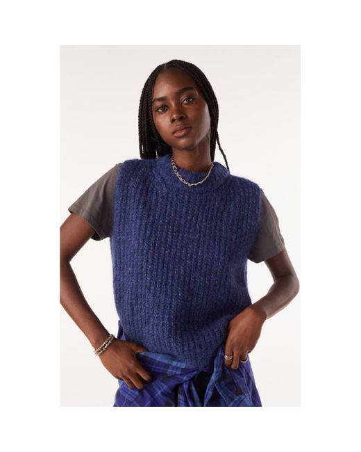 Ba&sh Bambs Blue Knit Vest
