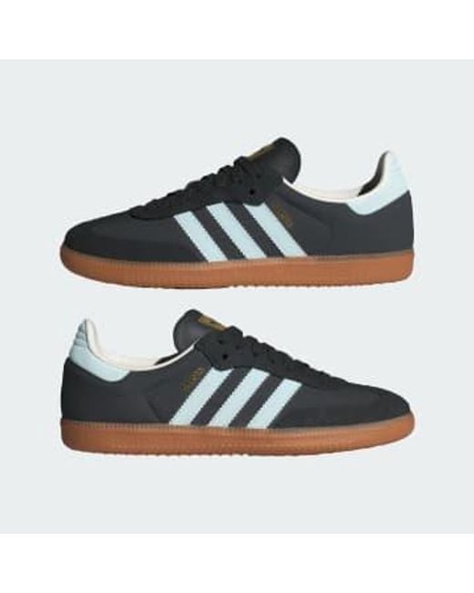 Adidas Multicolor And Almost Blue Chalk White Originals Samba Sneakers Unisex Eu 40 2/3