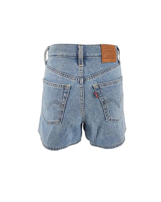 Levi's Denim Pantaloncini High Loose Donna Let's Stay In in Blue | Lyst