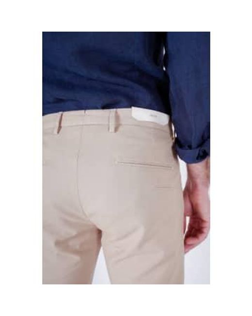 Briglia 1949 Blue Slim Fit Cotton Chino Pant for men