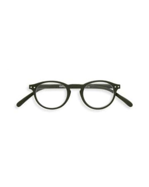 Izipizi Black Shape A Khaki Reading Glasses +1.5 for men