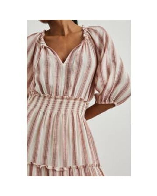Rails Brown Camino Stripe Caterine Dress Xs /