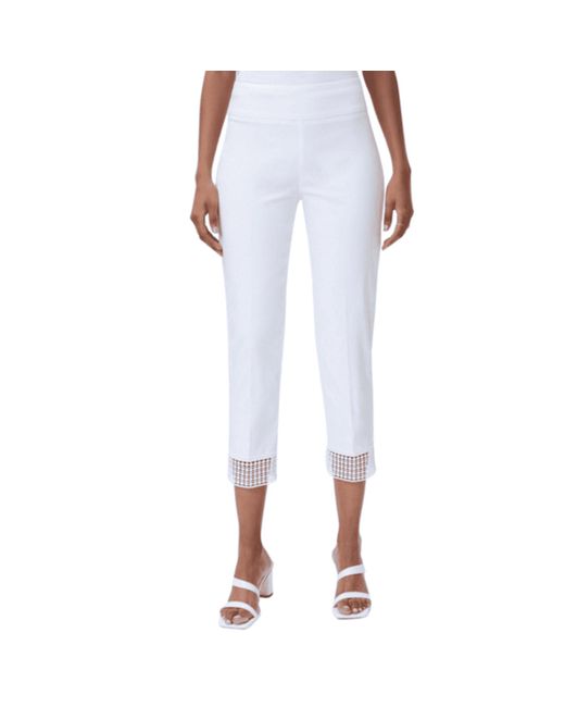 Pantalones blancos recortados de Joseph Ribkoff de color Blanco | Lyst