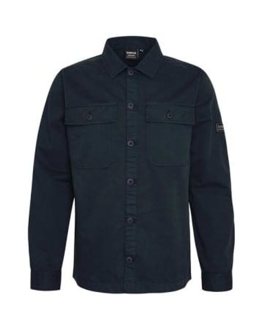 Adey Overshirt Forest River di Barbour in Blue da Uomo
