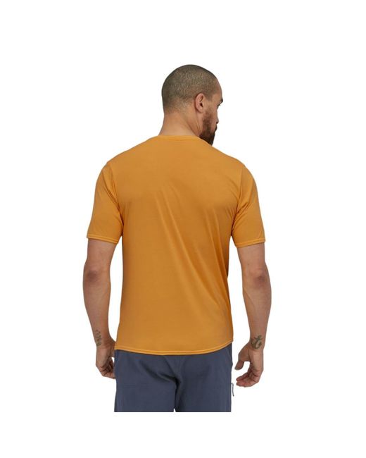 Patagonia T-shirt Capilene Cool Daily Graphic Uomo Clean Climb Hex/saffron  Clean Climb Hex/saffron X-dye for Men | Lyst