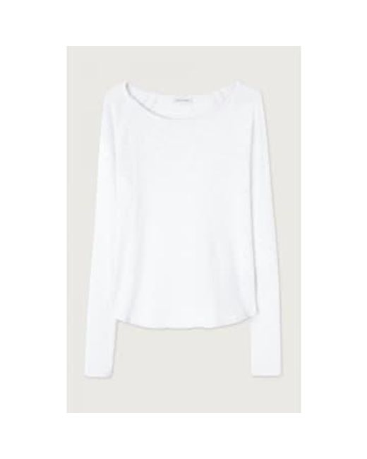 American Vintage White Sonoma Long Sleeved S T Shirt S