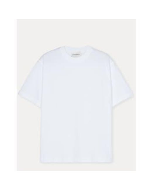 T Shirt Jersey Coton Bio di Closed in White da Uomo