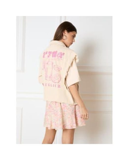 Refined Department Pink | Marly Oversized Gilet Creamy 1