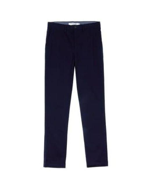 Lacoste Blue Slim Fit Stretch Chino Hh9553 for men