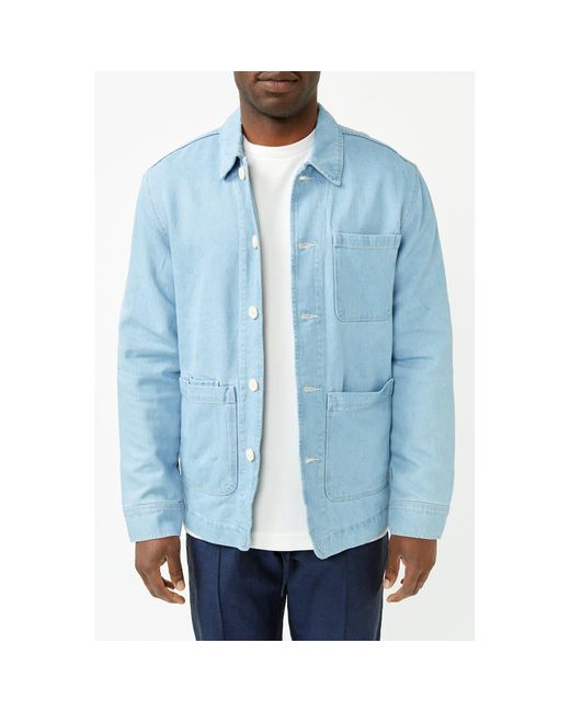 SELECTED Paolo Light Blue Denim Blazer for Men Lyst
