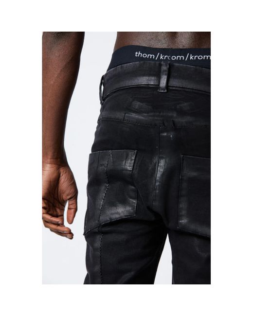Thom Krom Black Coated T 75 Jeans in Blue for Men | Lyst