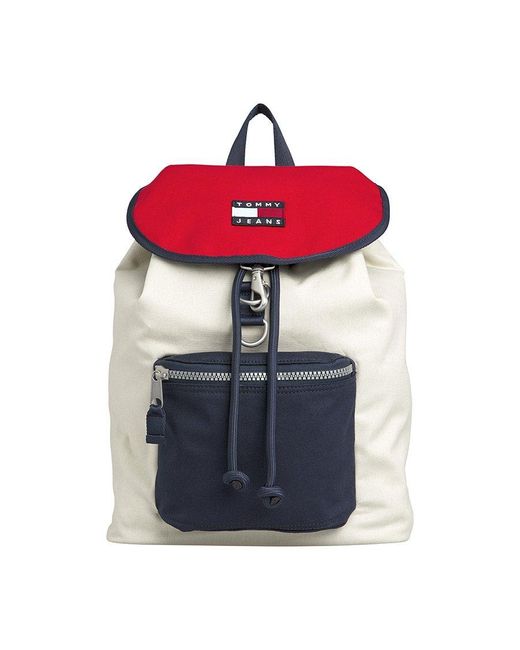 Tommy Hilfiger Multicolor Tommy Jeans Heritage Farbblockierte Leinwand Rucksack Corporate