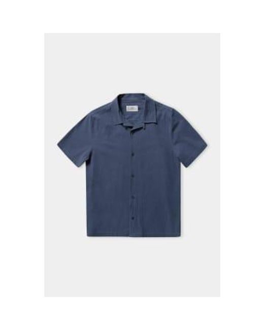 About Companions Blue Eco Crincle Kuno Shirt for men