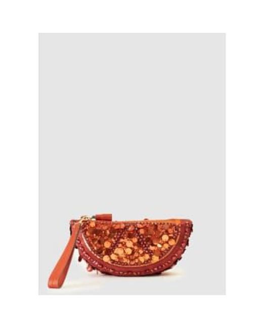 Womens Sequins Clutch Bag In di Anya Hindmarch in Red