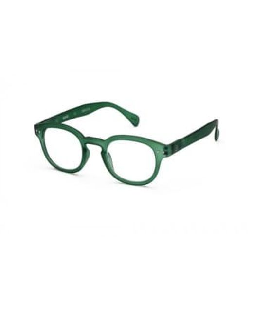 Izipizi Green #c Reading Glasses +2 for men