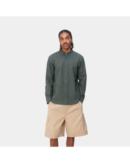 Camisa copia bolton jura garment teñida Carhartt de hombre de color Green