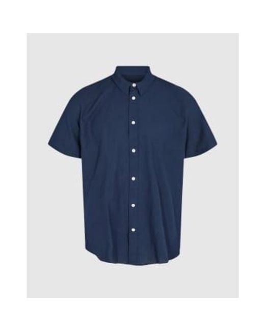 Minimum Blue Eric 9802 Short Sleeve Shirt for men