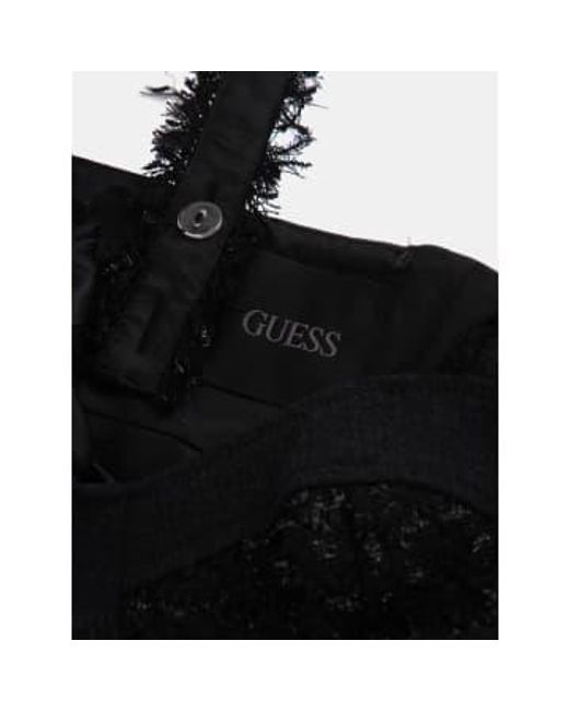 Guess Black Clarissa Tweed Dress Fantasy L