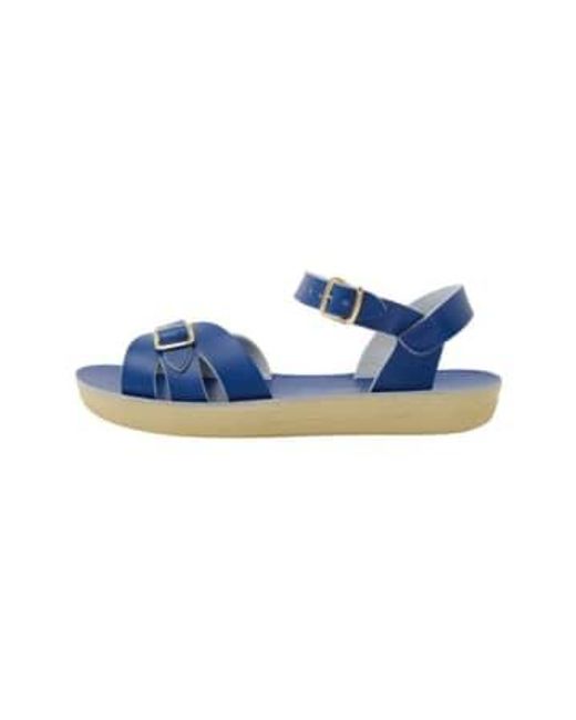 Salt Water Blue Cobalt Boardwalk Sandals / 4