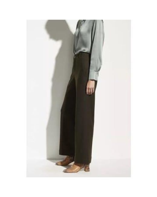 High Rise Wide Leg Trousers di Vince in Gray