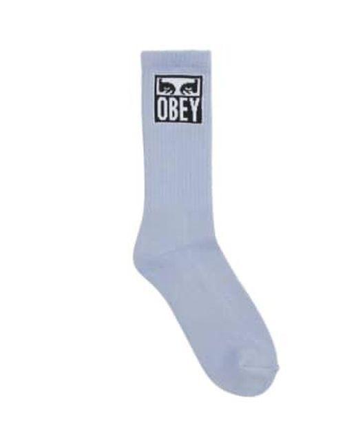 Obey Blue Eyes Icon Socks for men