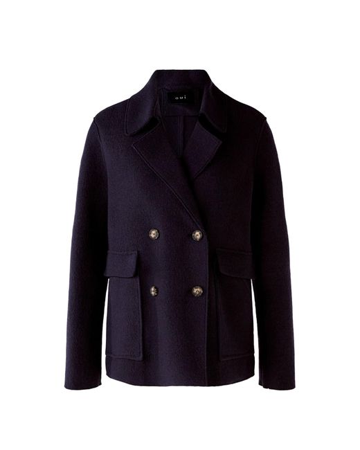 Ouí Blue Jacket Boiled Wool Navy
