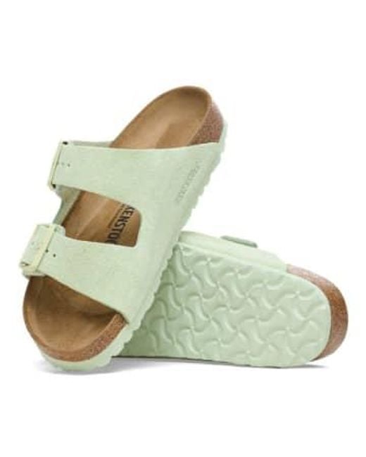 Birkenstock Green Arizona Suede Leather Faded Lime 37