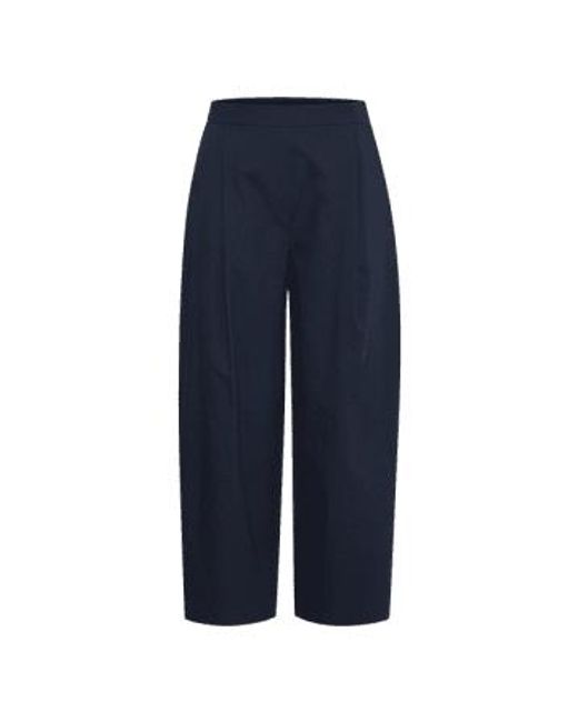 Ichi Blue Unica Trousers 38