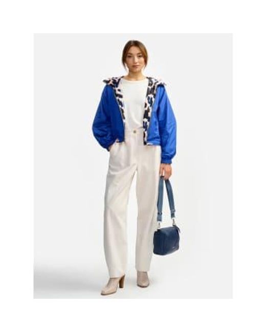 Pantalones oscuros en blanco Bellerose de color Blue