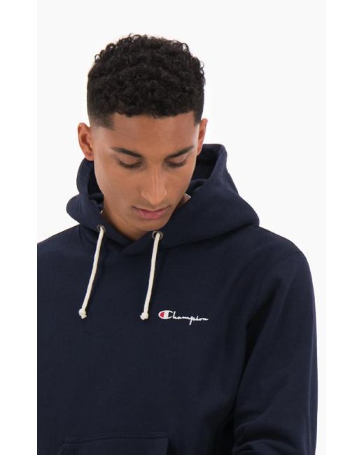 navy blue champion pullover