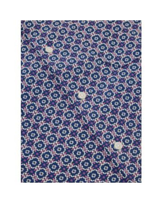 Road Shirt In Tile 1 Cotton di Universal Works in Purple da Uomo