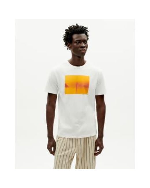 T-shirt Rousteau Thinking Mu pour homme en coloris White