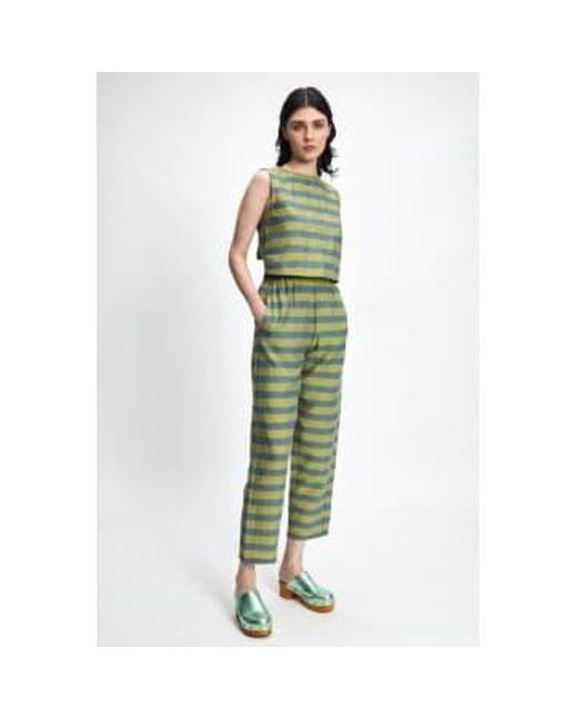Rita Row Green Kronk Trousers Stripe