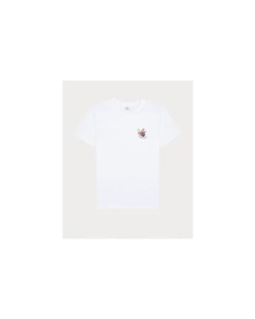 Paul Smith White Bee Buzz Graphic T-shirt Col: 01 , Size: L M