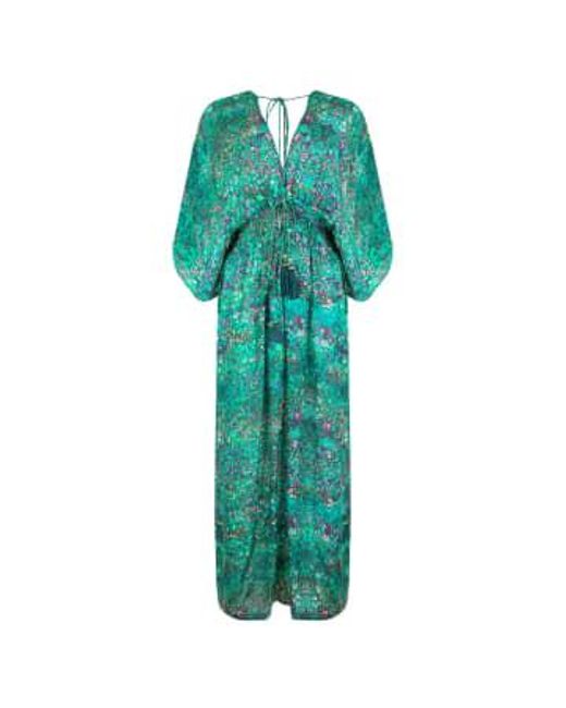 Sophia Alexia Green Bubbles Capri Kimono Small/medium