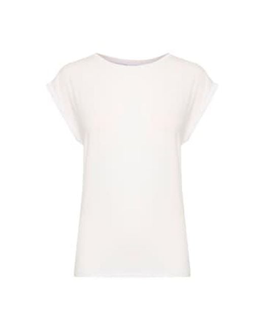 T-shirt alia blanc brillant u1520 Saint Tropez en coloris White