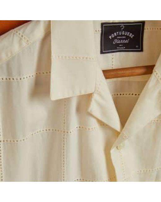 Serviette chemise télévision Portuguese Flannel pour homme en coloris White